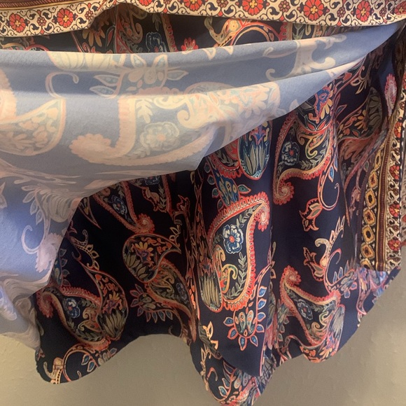 Alex Marie Boho 2 Piece Swim Top Only Navy Blue Women’s Sz Large - Picture 5 of 11